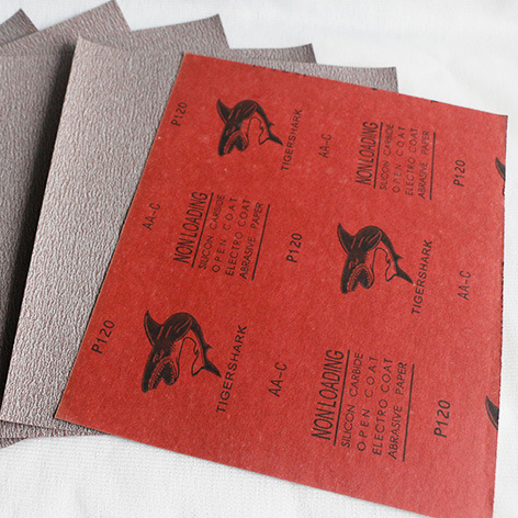 虎鲨牌红色乳胶纸涂层砂纸